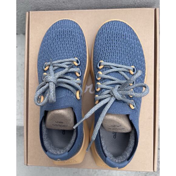 NEW Allbirds Tree Dasher 2 Calm Teal Forage Tan Knit Sneakers Size 6.5 - Picture 3 of 9